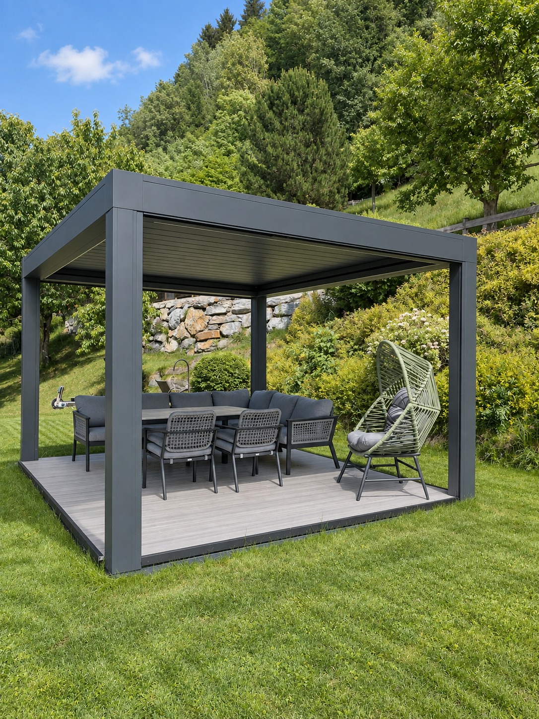 Freistehender Pavillon im Garten